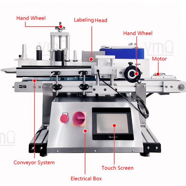 ODM Jar Desktop Labeler Sticker Applicator For Beverage Chemical Bottles