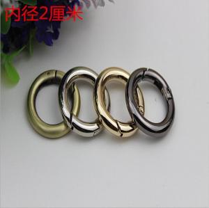 Buy cheap Chinese factory manufacturing zinc alloy 20 mm shiny gold spring gate o ring for handbag product