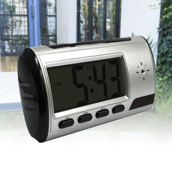 Remote Control Wifi Camera Clock Full HD 720P P2P Network For Home / Office Security
