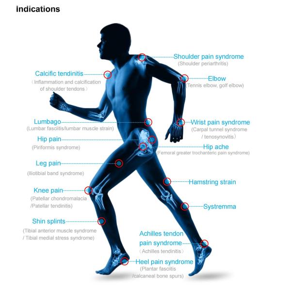 8Bar Less Tissue Damage Focus Shockwave Therapy Machine Physiotherapy Deep Tissue Healing Pain Relief
