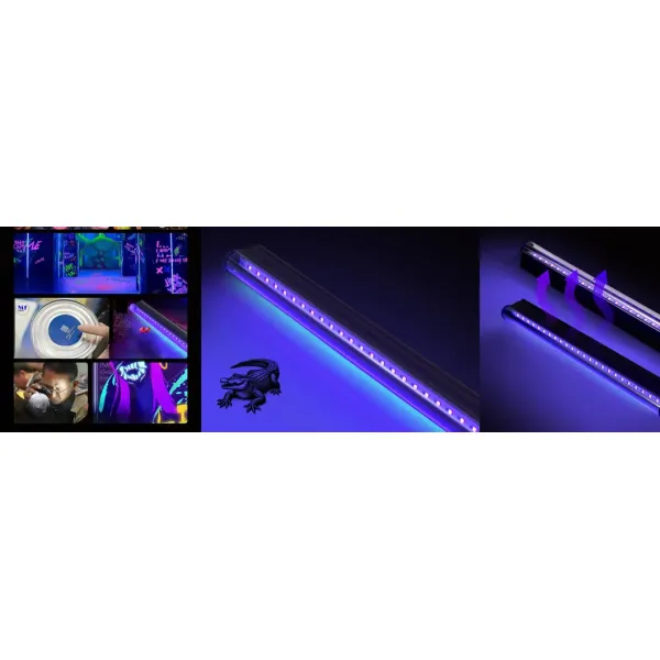 Factory Price 6W EU Us Standard Black Fluorescent Tube PC Alu. Hangable IP43 Nail Party KTV Ambient Atmosphere Scenario LED UV Light Light