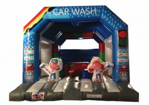Buy cheap Wide Inflatable Car Wash Themed Jump House Inflatable Children Bounce With Slide product