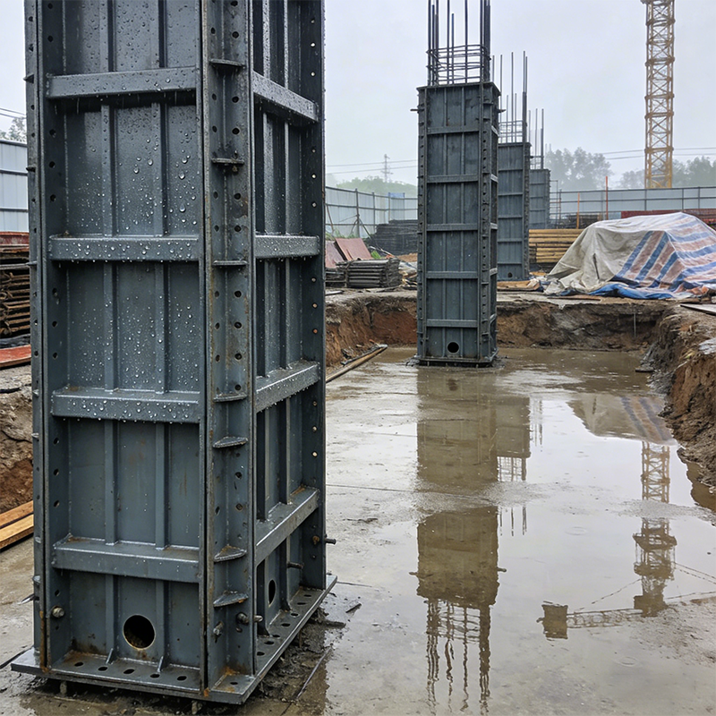 Customized Column Steel Formwork Q235 Steel Construction Concrete Formwork