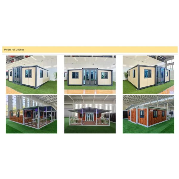 20FT Expandable Prefab Container House with Weatherproof and Corrosion Resistant Steel Frame for Quick Installation