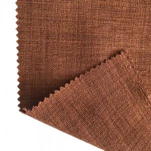 Buy cheap 100% Polyester Two Tone Imitation Linen Fabric for Customer Requirements product