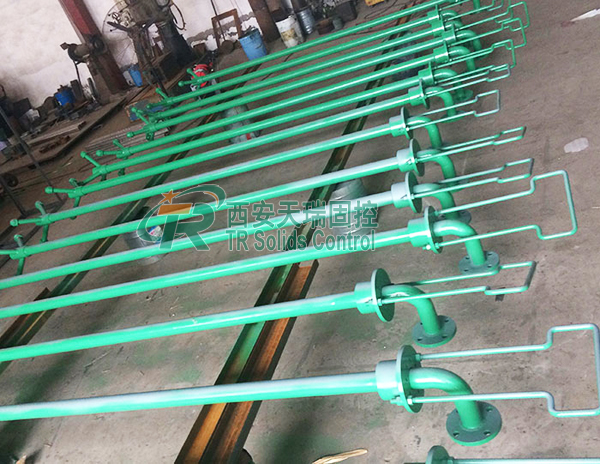 Oil and gas mud gun 50mm Diameter Oil Drilling Mud Gun , Solids Control System Drill Fluid Gun