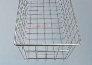 China 316 l Sterilization Trays Stainless Steel Basket For Surgical Instruments Medical Grade on sale