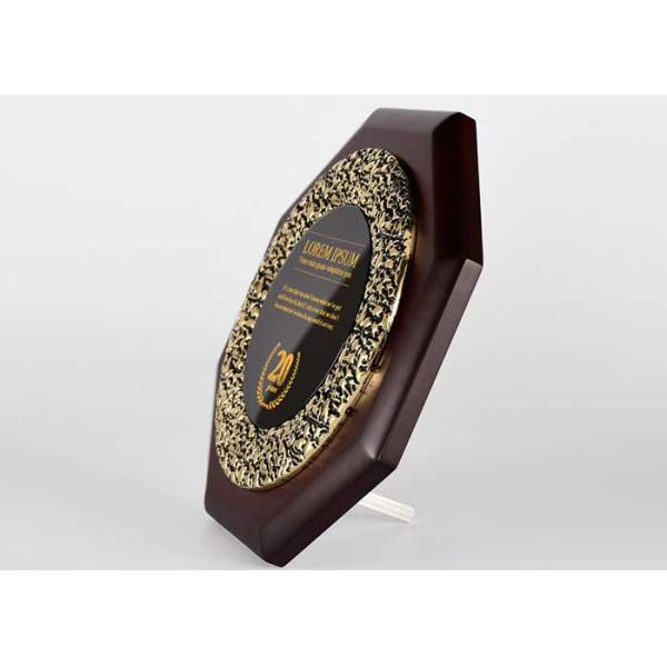 Customized Wooden Shield Plaque Souvenirs For Business Authorization Certification