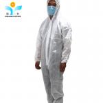 China SMS Disposable Protective Wear Coverall CE Medical Isolation Suit With Hood for sale