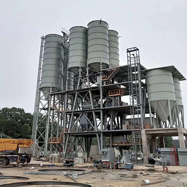 100 Tonnes Cement Storage Tank 80 Ton Concrete Plant Silo White Blue