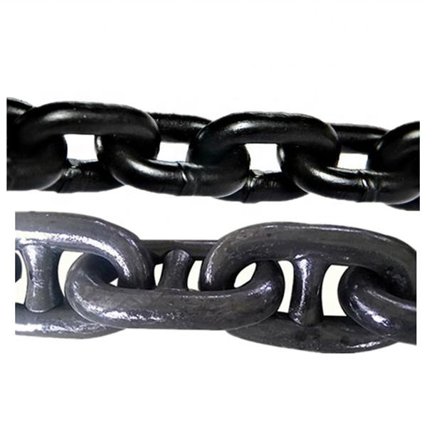 Quality Black Paint Surface Anchor Chain 30mm 40mm Marine Boat Accessory for sale