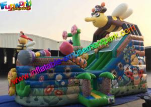 Buy cheap Bee Commercial Inflatable Slide With Full Printing , inflatable slip and slide product