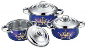 Buy cheap Food Grade Stainless Steel Cookware Sets 16cm To 20cm Sauce Pot 0.5mm Thickness product