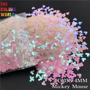 Buy cheap Pearlescent Mickey Mouse Glitter , Iridescent Craft Glitter For DIY product