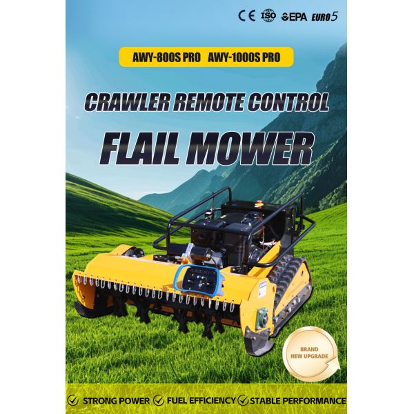 Zero Turn All Terrain 800/1200mm CE EPA Gasoline Engine 4-Stroke Cordless Remote Control Robot Rotary Blade Lawn Mower