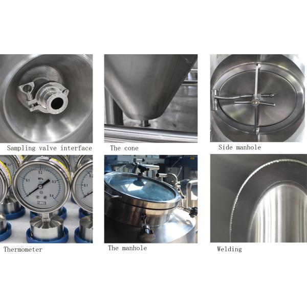 Beer Brewing Equipment Processing And Stainless Steel 2000l