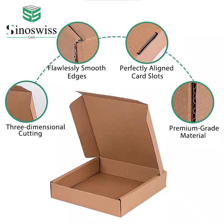 Custom Sizes Recycled Paper Boxes Packaging High Strong Kraft Folding Shipping Box