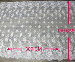 China 300 * 150 cm Eyelash Lace Trim for Window Curtain , Table Cloth CY-HB0456 on sale