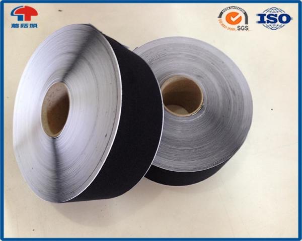 Quality Black / White Reusable Soft Nylon Hook Loop Thin Tape 150mm Width Sticky Back for sale