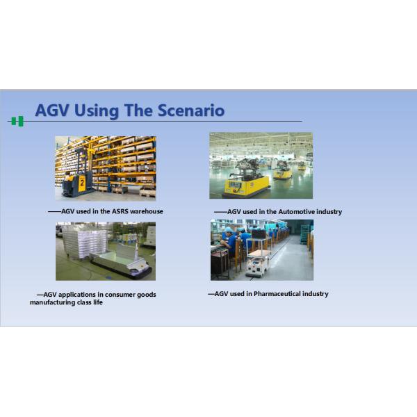 Warehouse Magnetic Automatic Lift Truck , Robotic Transfer Agv Transport System