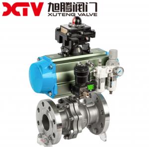 Buy cheap Floating Ball Valve Q41F with Pneumatic Actuation and Stainless Steel Body Material product