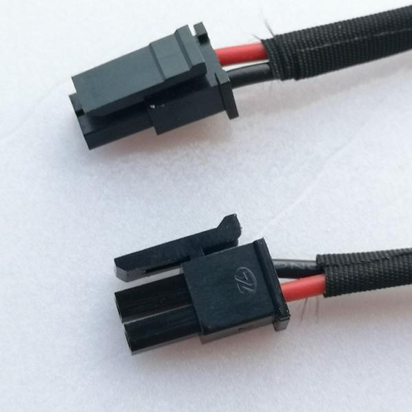 molex 3.0 43025 1*2P to 2*1P cable assembly 1007 20AWG with tape wire harness