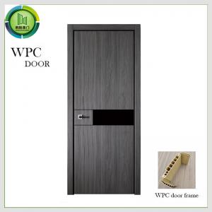 China Waterproof Solid WPC Wood Door PVC skin Finished Apartment Use on sale