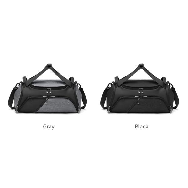 Solid Color Foldable Packable Duffel Bag Antifouling Multi Compartment