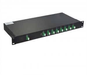 Buy cheap 16/18 Channel Wavelength Division Multiplexer Single / Dual Fiber Rack Mounted DWDM Mux product