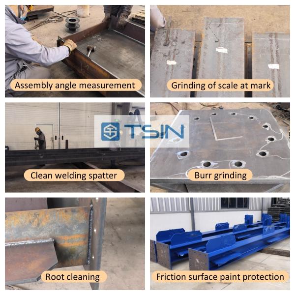 Modular Component Steel Structure Fabrication Painted Galvanized Surface Treatment