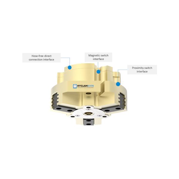 High Precision THB Pneumatic Gripper 3 Finger With Hollow Through