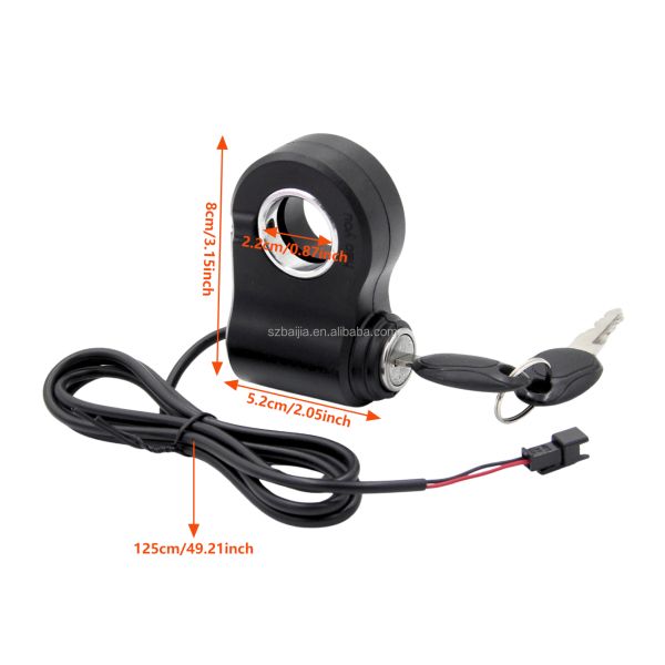 Universal E bike Throttle with Adjustable Speed, Water-Proofed Full Twist Throttle for Electric Scooters