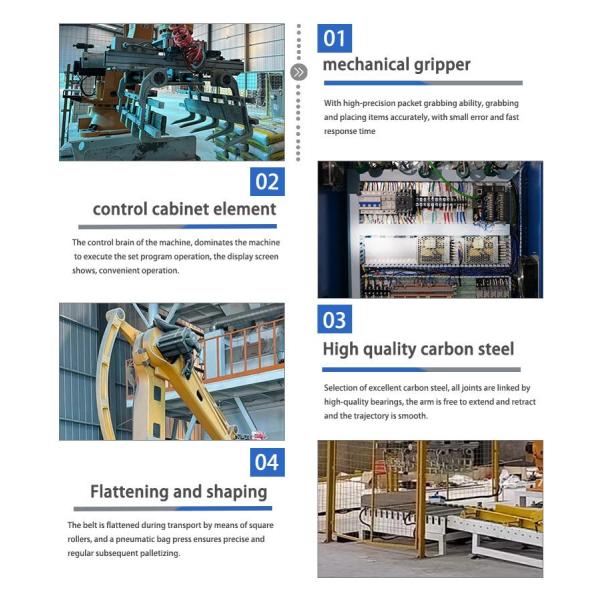 New Quicklime Robotic Arm Palletizer 180kg Load Palletizing Robot Arm