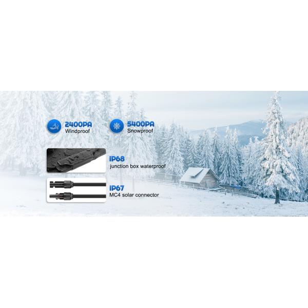 Monocrystalline PV Rigid Solar Panel Cell 12V 180W Compact