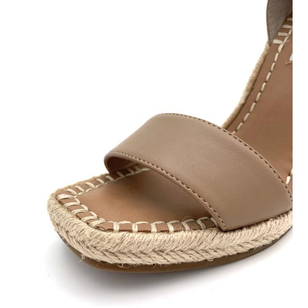 Canvas Lace Up Espadrille Wedges Unisex With Solid Pattern Cotton Lining