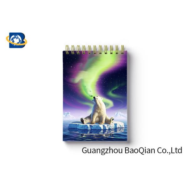 Polar Bear Animal Custom Spiral Notebooks School Stationery Set 3D Printing Cover