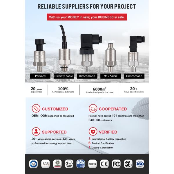 Ceramic Generator Oil Pressure Sensor CE RoHS pressure transducer sender sensor