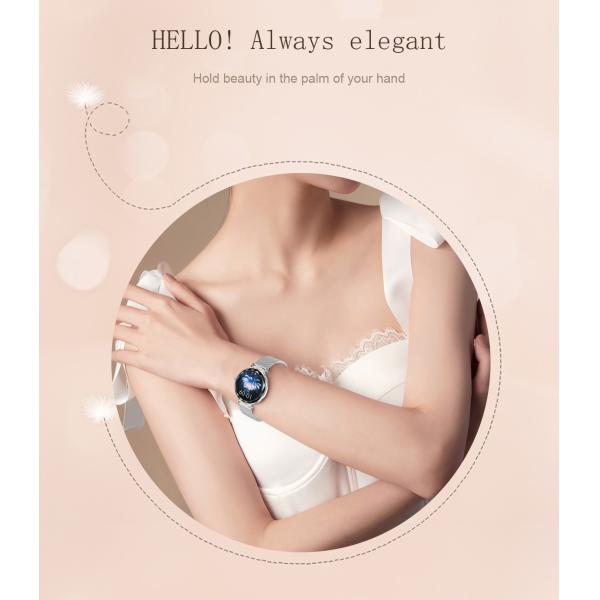 1.19" Women Amoled Display Smartwatch Bluetooth Calling For Android IOS Phones