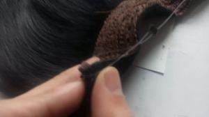 Buy cheap Brazilian Human Hair Flip In Hair Extension Hola Hair Extension Straight Natural Black product