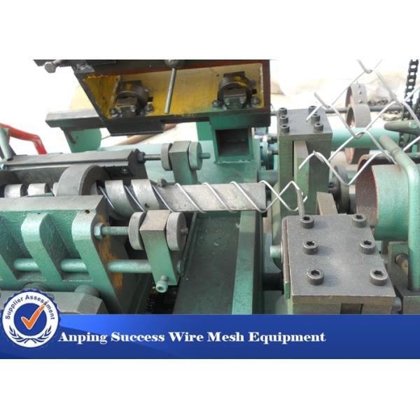 9.5KW Vinyl Coated Semi Automatic Chain Link Fencing Machine For 4M Width