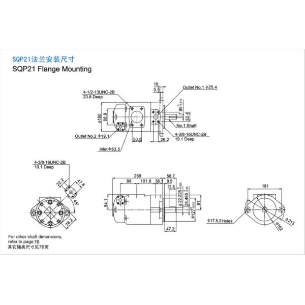 Hydraulic Tokimec SQP Hydraulic Pump Tokimec Single & Multiple Units