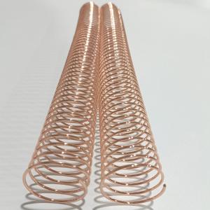 Buy cheap Rose Gold Metal Coil Binding Spiral 7/8