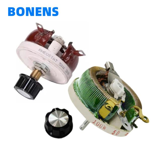 Ceramic Disc Rheostat 50W Variable Resistor 1Ω-10KΩ ±5% Tolerance