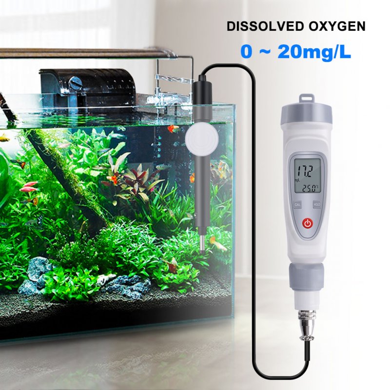 Yieryi JPB-70A Portable Digital Dissolved Oxygen Meter with 0-20mg/L Test Range and Automatic Temperature Compensation