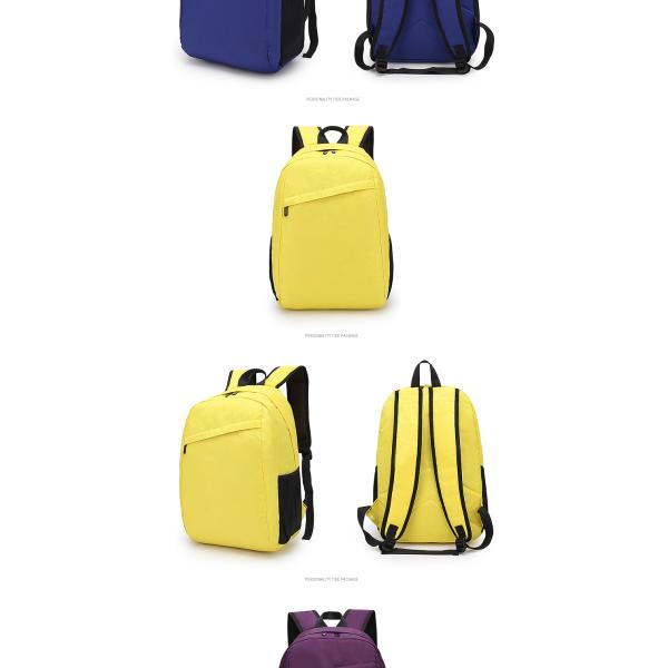 Factory wholesale custom logo solid color leisure fashion school students waterproof backpack school bag For Girls Boy Teenagers