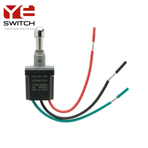 Industrial Metal Toggle Switch Locking Function With Wires For Automotive Boat Car Truck