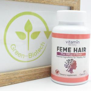 China OEM ODM Feme Hair Vitamin HACCP 60 Capsules Per Bottle For Hair Growth on sale