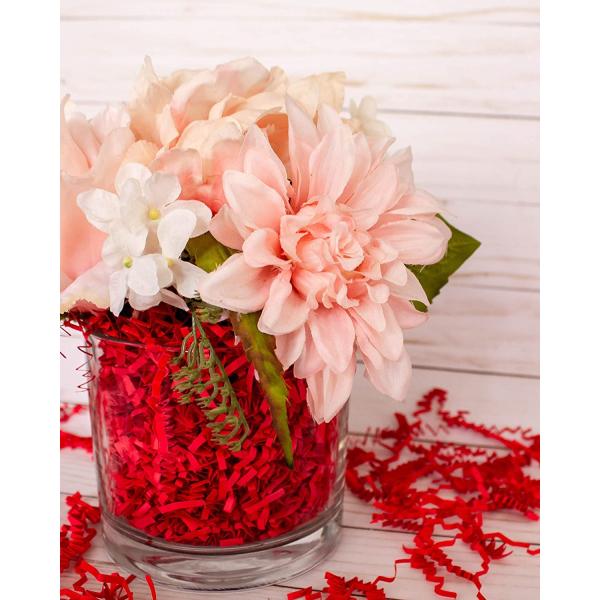 Custom 5mm Red Colorful Paper Confetti Shred Shredded Paper Box Stuffing