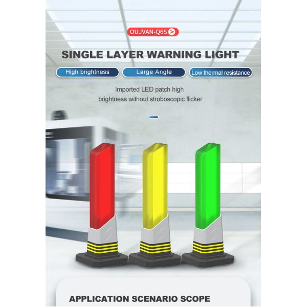 Screw Acrylic Body Machine Tower Lamp Aluminum Base Machine Warning Lights For CNC Machines