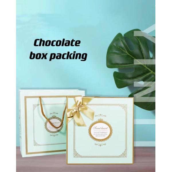 20.5*20.5*3.7cm Chocolate Dessert Cardboard Boxes Cupcake Pastry Boxes For Cookies